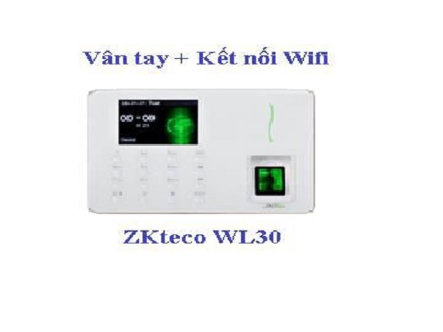Máy chấm công ZKTeco WL30 1 Máy chấm công ZKTeco WL30 - thiết bị chấm công kết nối wifi đa chức năng