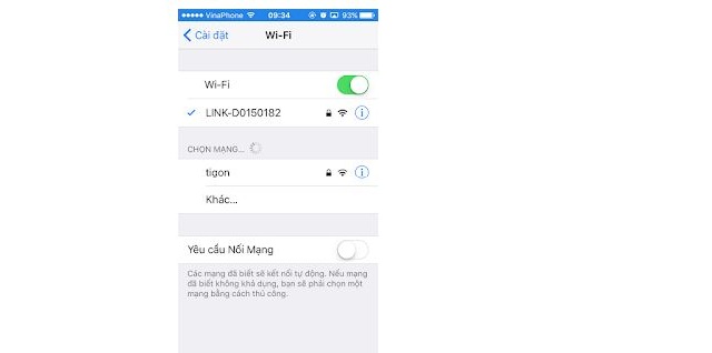 Kết nối wifi Kết nối wifi