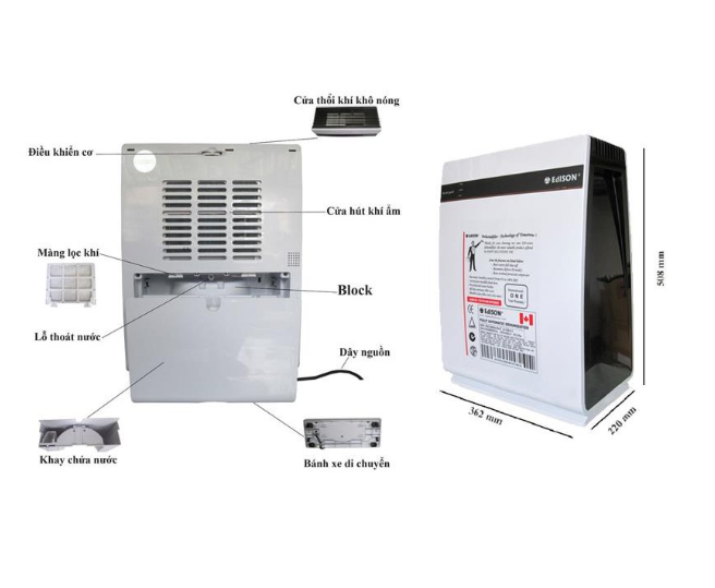 Máy hút ẩm Edison ED-16BE 1 Cau-tao-may-hut-am-edison-ed-16be-master
